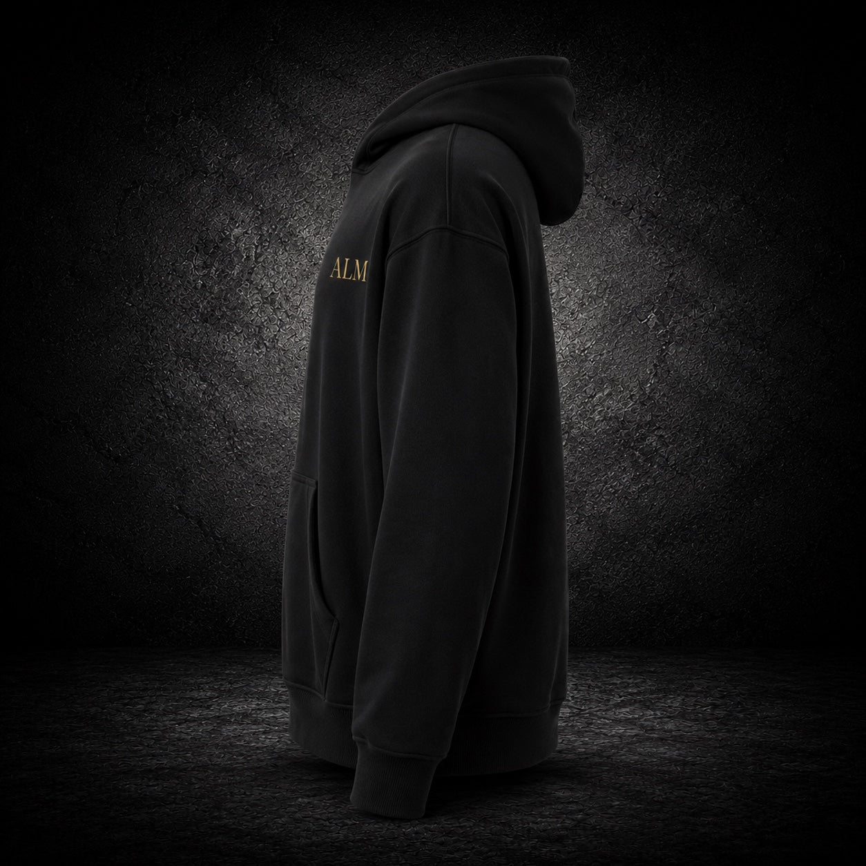 ALM Relaxed Hoodie side view